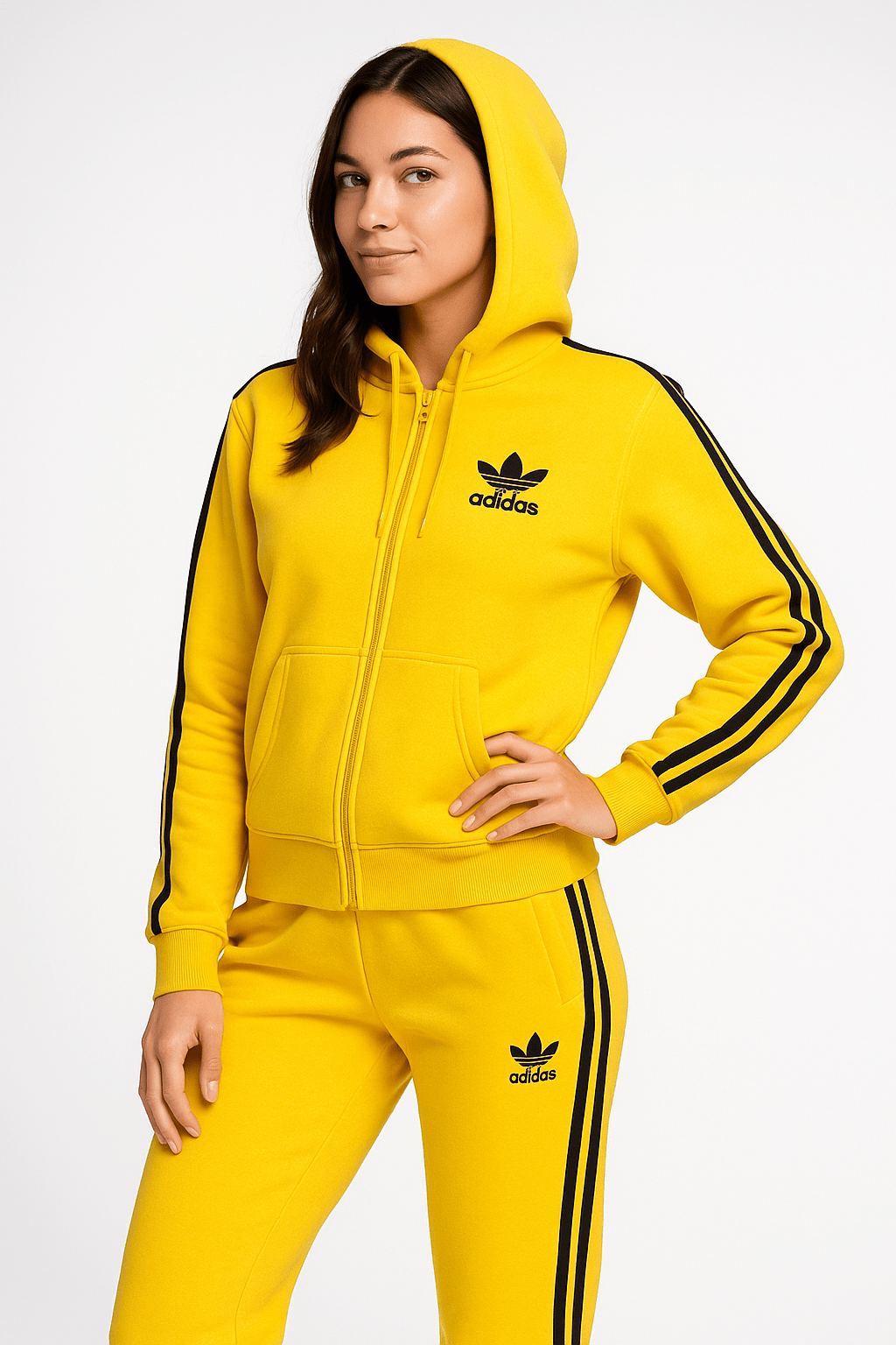 Women's 100% Cotton Adidas Tracksuit (TSAZ01) - Ibrahim's Family Collections