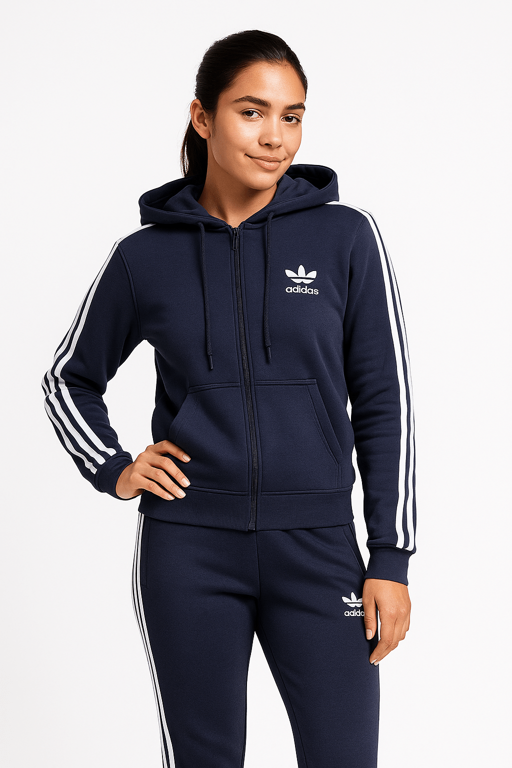 Women's 100% Cotton Adidas Tracksuit (TSAZ01) - Ibrahim's Family Collections
