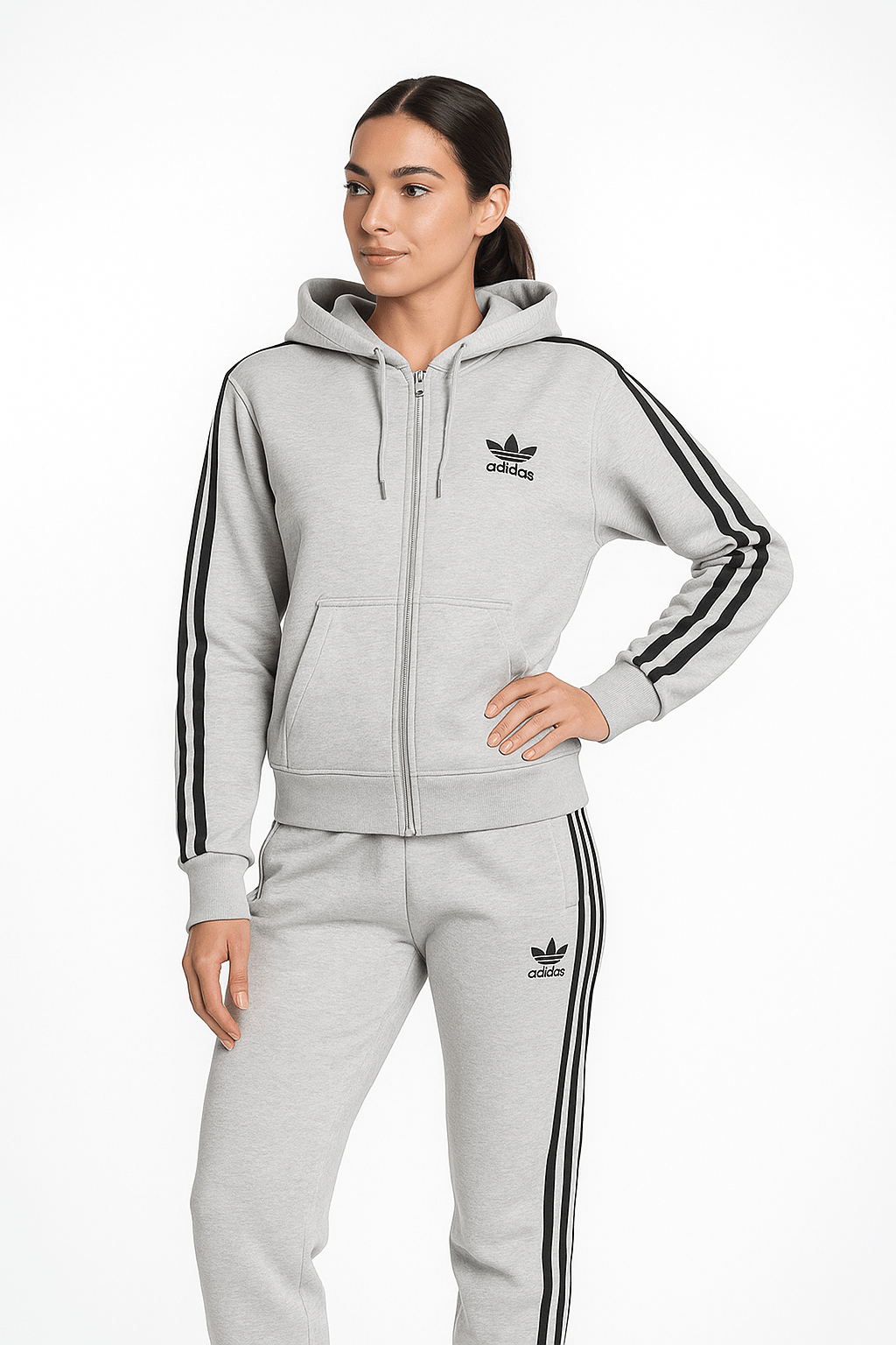 Women's 100% Cotton Adidas Tracksuit (TSAZ01) - Ibrahim's Family Collections
