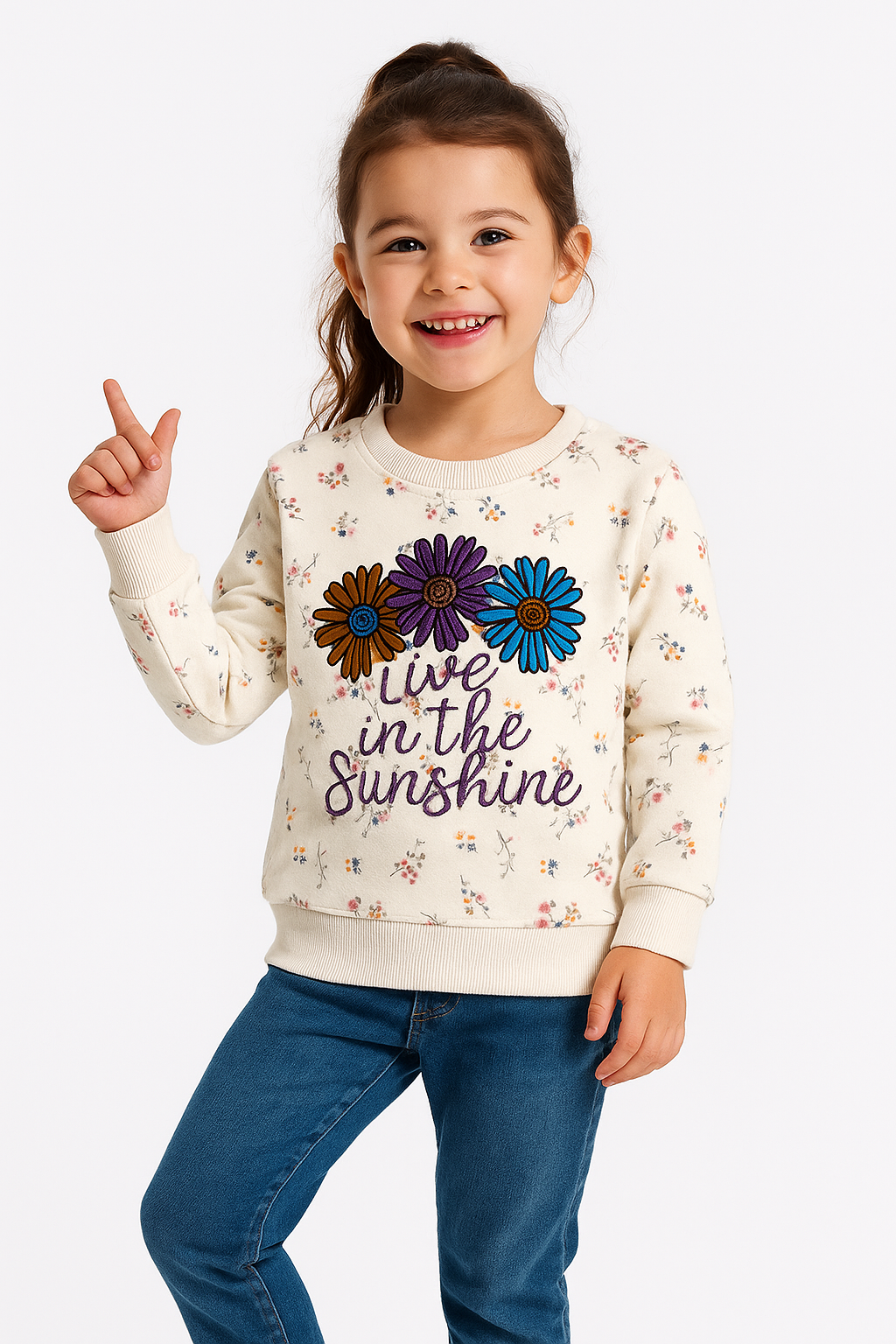 Live in sunshine kids - Fleece Sweatshirt