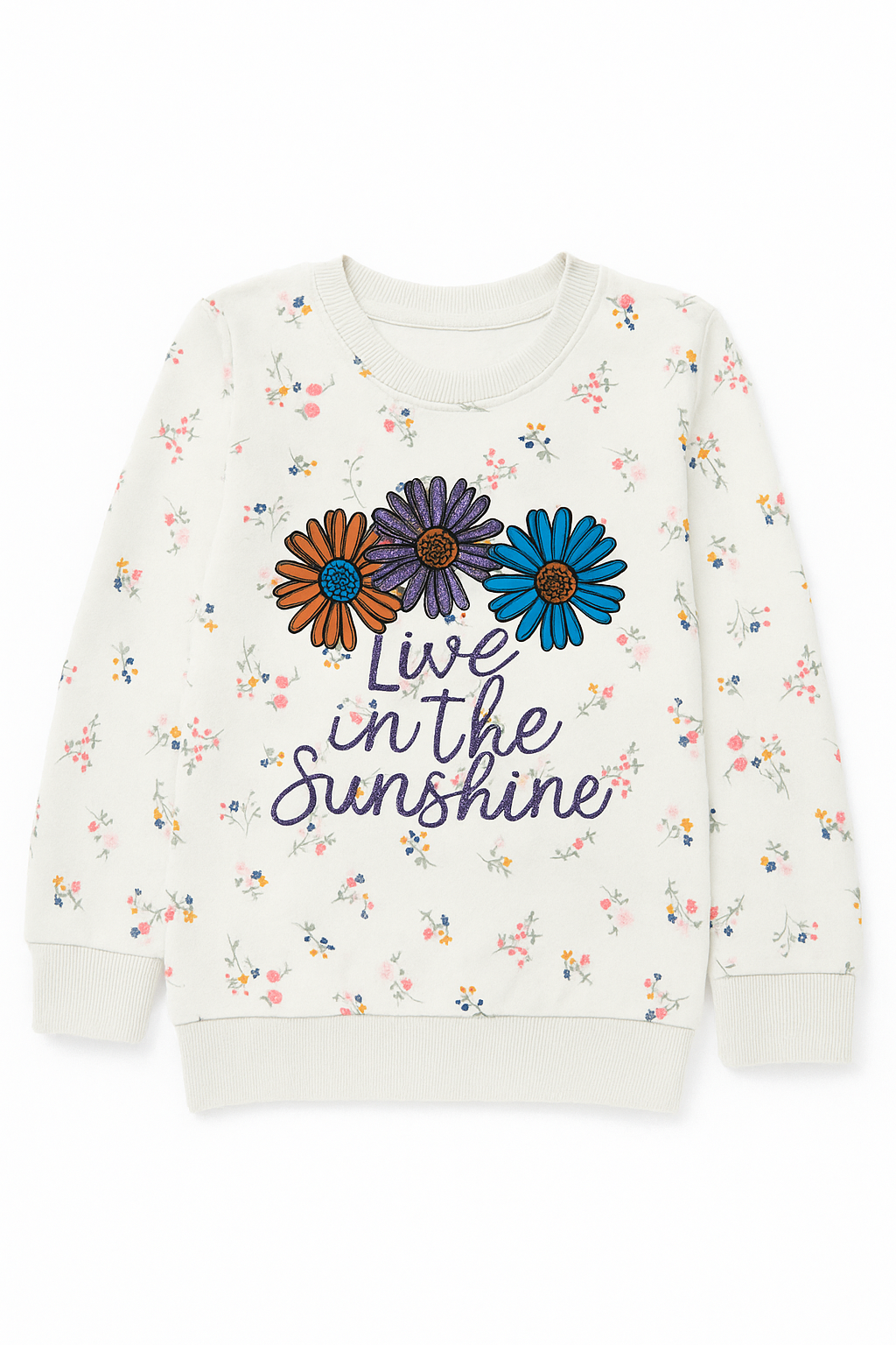 Live in sunshine kids - Fleece Sweatshirt