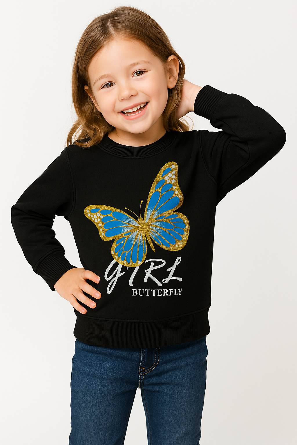 Girls Butterfly kids - sweatshirt