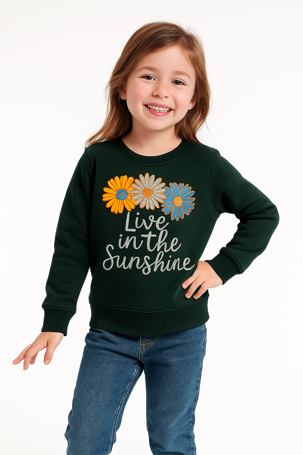 Sunshine Kids’ Sweatshirt – Bright  Cheerful Comfort