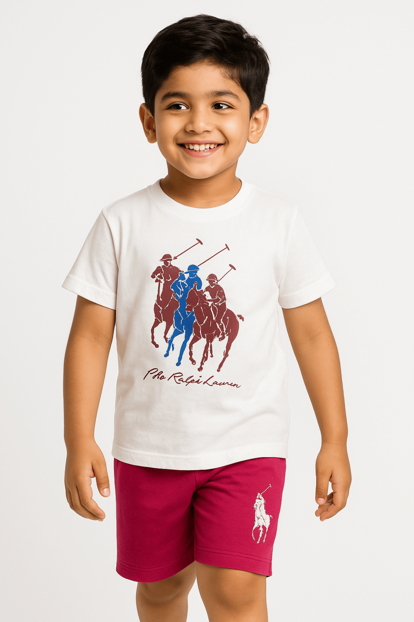 Polo Kids' Summer Set – White Edition - Ibrahim's Family Collections
