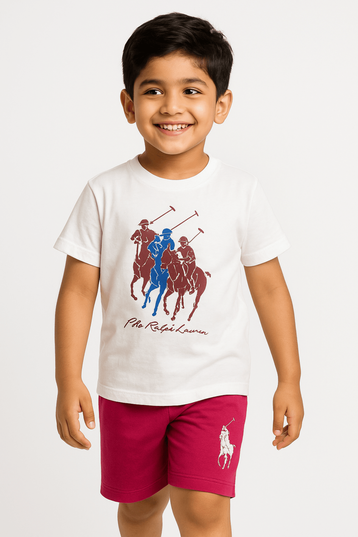 Polo Kids' Summer Set – White Edition - Ibrahim's Family Collections