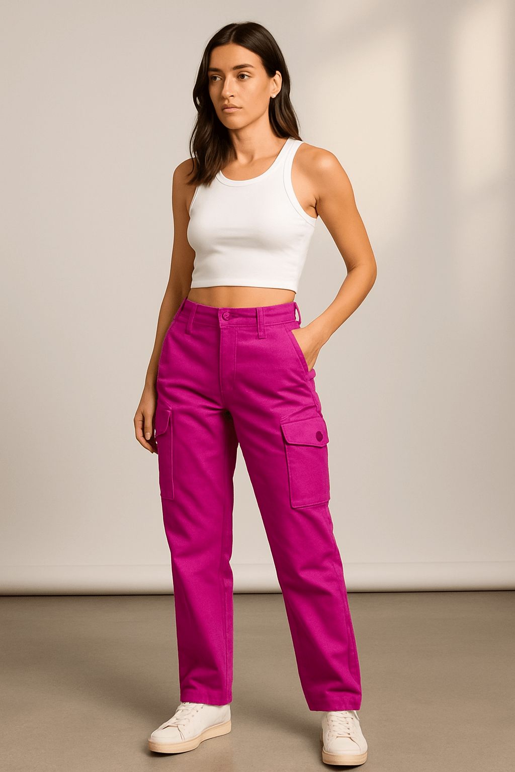 Ladies Cargo Pants (CPAZ02) - Ibrahim's Family Collections